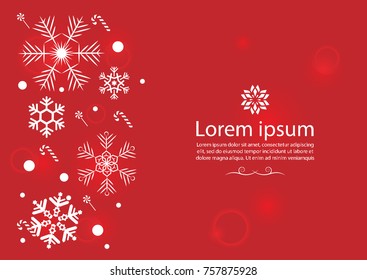 Antecedentes de Año Nuevo con copos de nieve para sitios web. Ilustración del vector