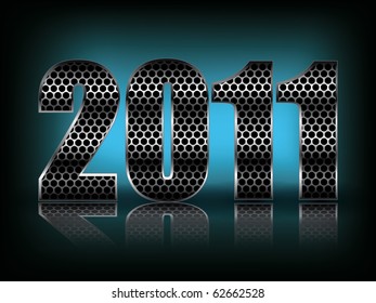 New Year Background with  stylized figures