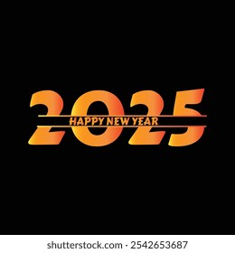 New Year Background Typography 2025 