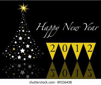 New Year Background. Vector 2012