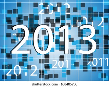 New year background, vector illustration