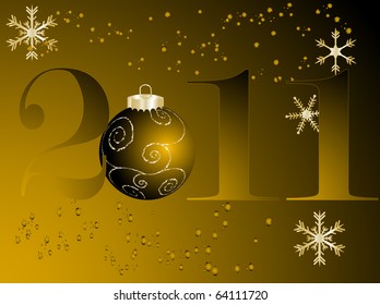 New Year background - vector illustration