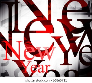 new year background. Vector illustration