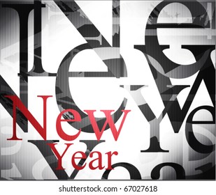 New year background. Vector illustration