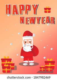 New year background and vector picture
