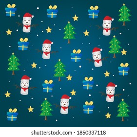 The New year background and vector picture