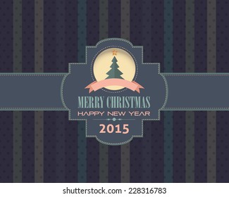 New Year Background Vector Vintage Design 