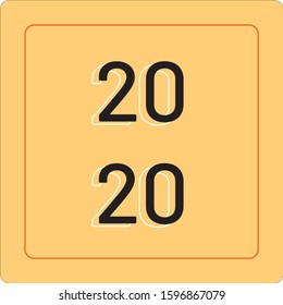 new year background wallpapers: 2020 with cream background