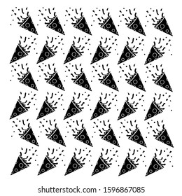new year background wallpapers: black trumpet  seamless pattern