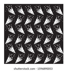 new year background wallpapers: black trumpet seamless pattern 