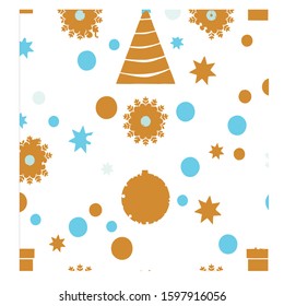 New Year background wallpapers: new year decorations seamless pattern