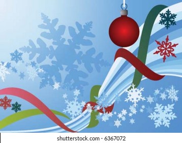 New year background with wave shape