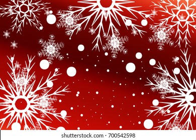 New Year background. White snowflakes, vector illustration. Mery Christmas and Hapy New year theme.