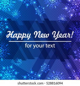 New Year background. Winter frame with snowflakes. Christmas Greeting Card. Winter banners with snowflakes. Christmas frame with space for your text. Winter banners with snowflakes. Winter flyer