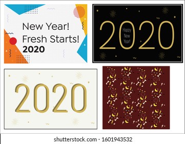 New Year backgrounds wallpapers - 4 wallpapers: new year fresh start wiht black and white background