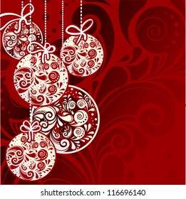 New year ball postcard
