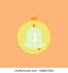 new year ball Vector illustration Christmas ball with ring