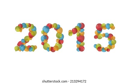 New Year in balloons