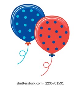 Ballons des neuen Jahres, Vektorgrafik