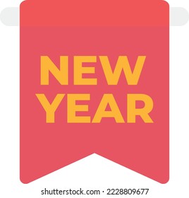 new year banner birthday celebrations illustration