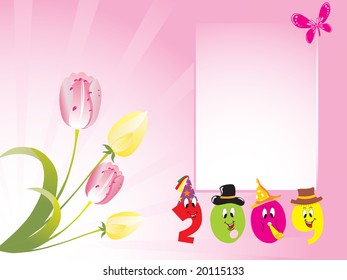 new year banner, design