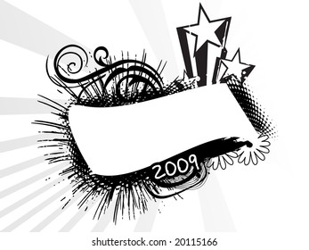 new year banner, design
