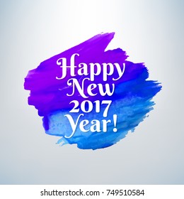 New Year Banner With Gradient Mesh, Vector Illustration
