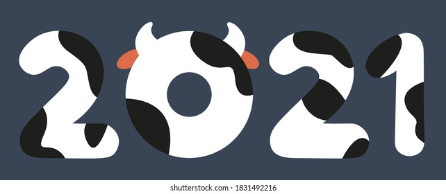 A new year banner with an ox 