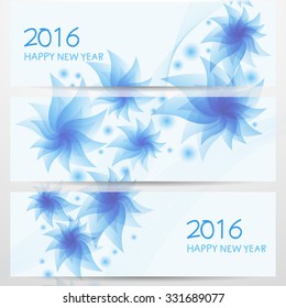 New Year Banner Set  vector design