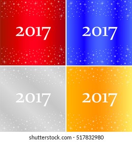 New Year banners 2017