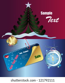 New Year banner.Sale product