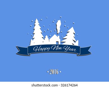 New Year Blue Background