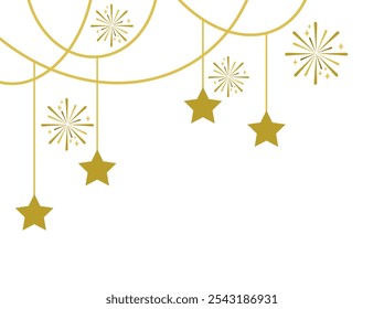 Decoración de fondo de la frontera del año Nuevo
