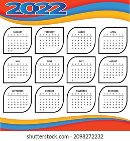 Neujahrskalander 2022 .