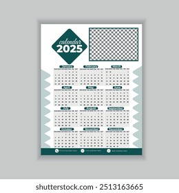  New year calendar design template