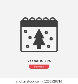 new year calendar icon vector