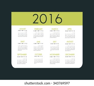 New year calendar schedule graphic design, vector illustration eps 10