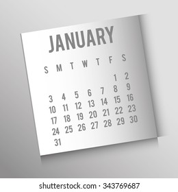 New year calendar schedule graphic design, vector illustration eps 10