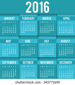 New year calendar schedule graphic design, vector illustration eps 10