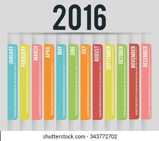 New year calendar schedule graphic design, vector illustration eps 10