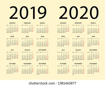 new year calendar vector design