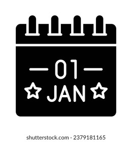New year calendar vector design in modern style