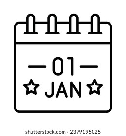 New year calendar vector design in modern style