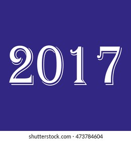 new year calendar vector icon, eps10
