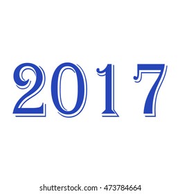 new year calendar vector icon, eps10