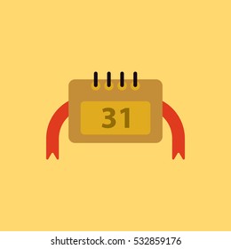 new year calendar Vector illustration christmas calendar 31st of december