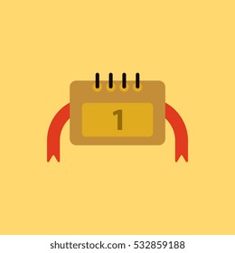 new year calendar Vector illustration christmas calendar January First