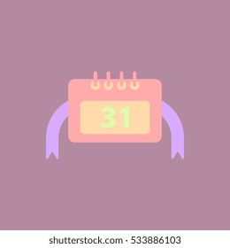 new year calendar Vector illustration christmas calendar 31st of december