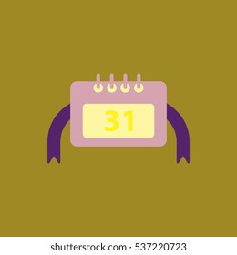new year calendar Vector illustration christmas calendar 31st of december
