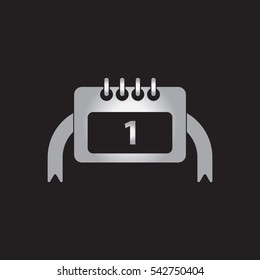 new year calendar Vector illustration christmas calendar January First